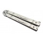 Couteau papillon "Balisong" (indien-12,5cm fermé-lame 9,5cm) - Chromé