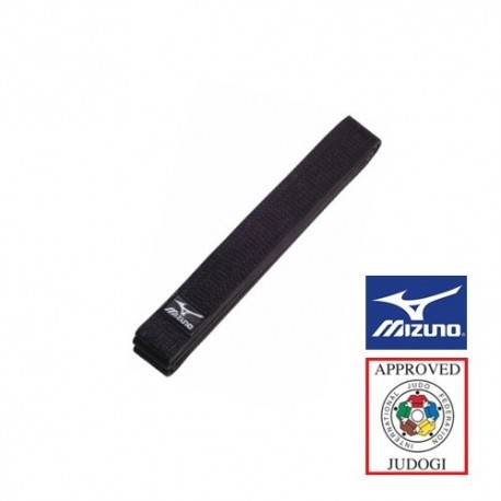 Ceinture piquée MIZUNO Chine "IJF", coton, 265 cm, T. 3,5 - NOIR