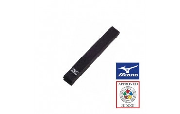 Ceinture piquée MIZUNO Chine "IJF", coton, 265 cm, T. 3,5 - NOIR